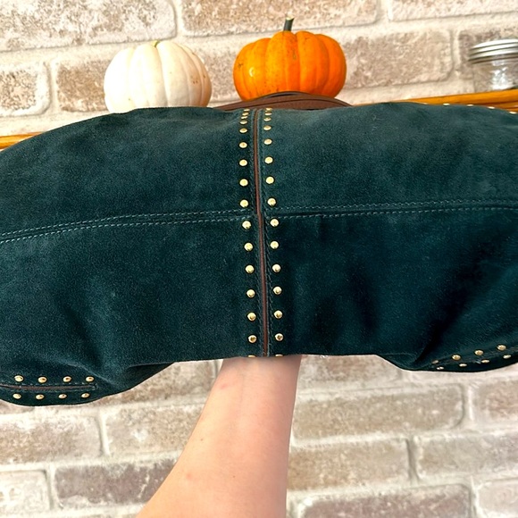 Michael Kors oversized studded suede shoulder bag tote - Picture 10 of 13